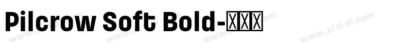 Pilcrow Soft Bold字体转换